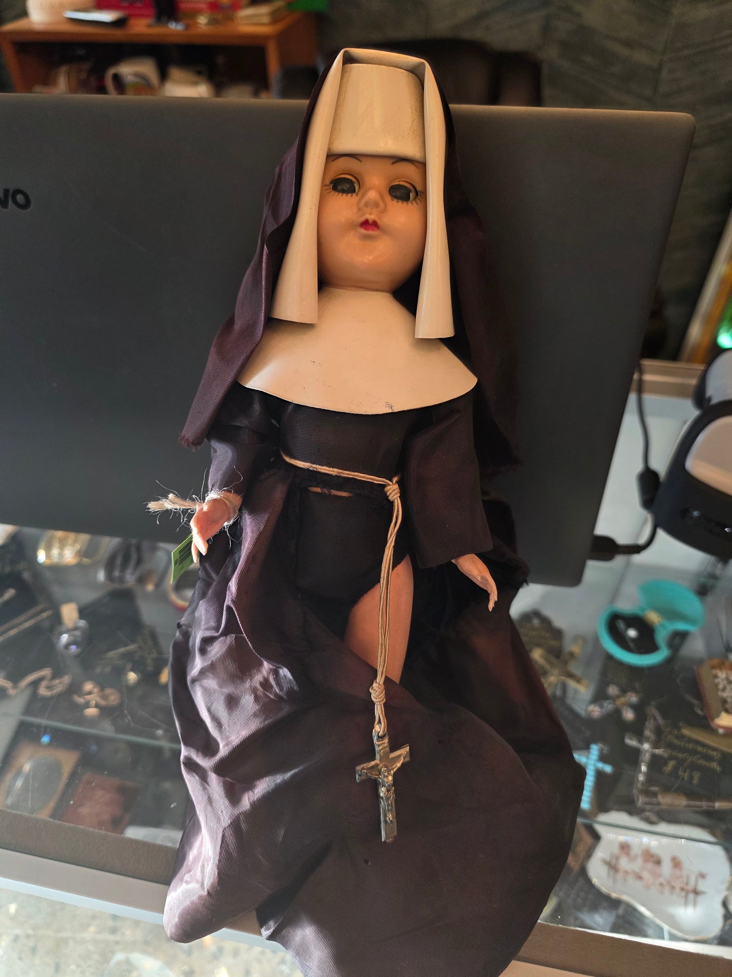 Composition Nun Doll With a Bad Habit (ripped)